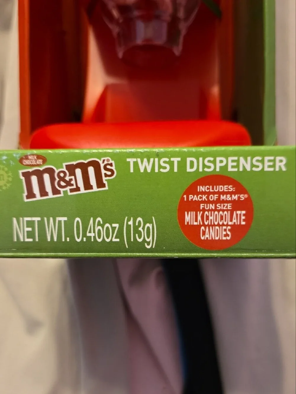 M&M'S Red Twist‎ Candy Dispenser with Character Graphic